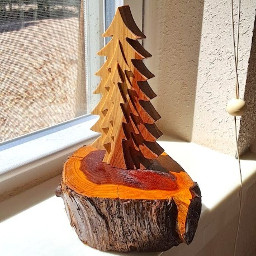 3D Collapsible Handcrafted Wooden Christmas , 5 x 2